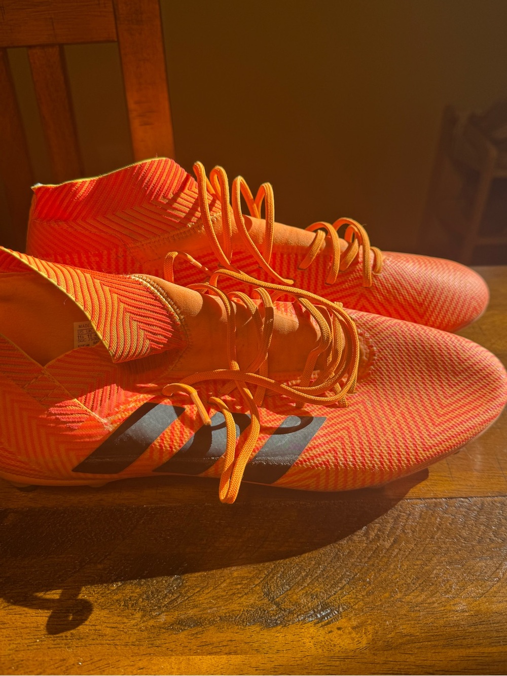 *RARE* Adidas Men’s Nemeziz 18+ FG Bright Orange  Soccer Cleats